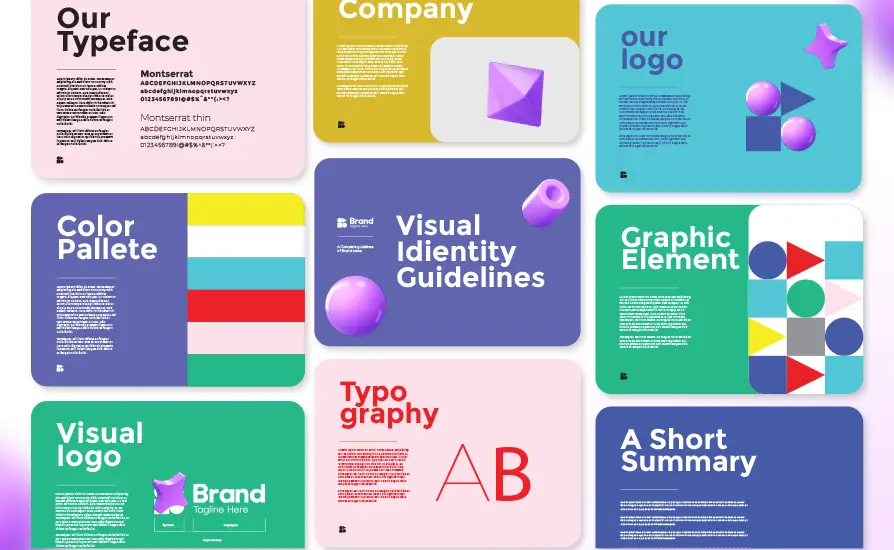 establish visual guidelines through your pitch deck